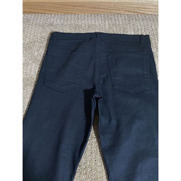 Helmut Lang Black Patina Leather Leggings Women's 26 - Picture 7 of 10